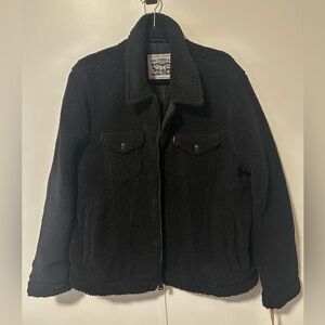 NWT Levi’s Men’s Black Sherpa Jacket